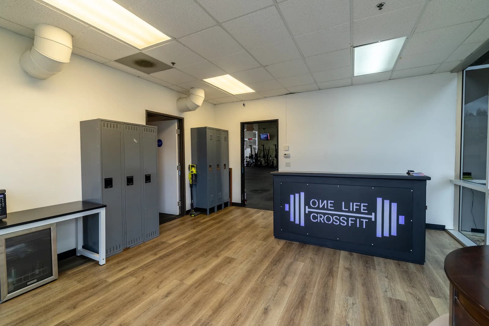 One Life CrossFit front desk and welcome area in Santa Maria